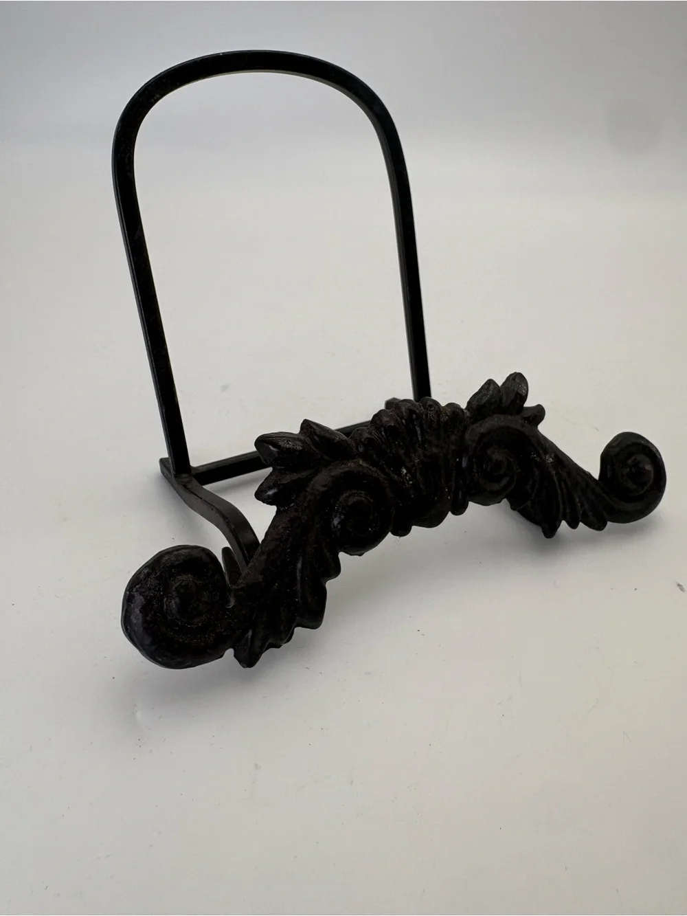 Vintage Decorative Cast Iron Stand or Easel - Black